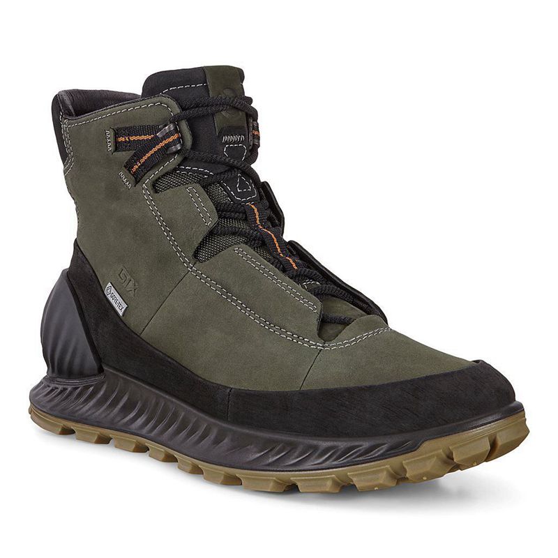 Men Boots Ecco Exostrike M - Boots Green - India OHTCXZ405